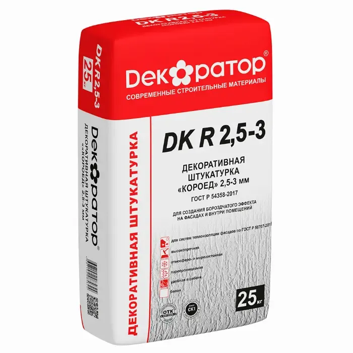 Штукатурка ДЕКОРАТОР DK R Короед